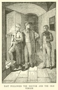 Kuvitus Tom Brownin koulupäiville (kaiverrus) tekijältä Louis John Rhead