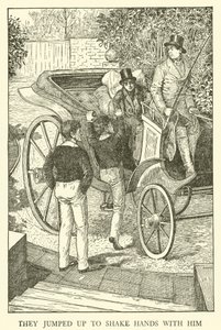 Kuvitus Tom Brownin koulupäiville (kaiverrus) tekijältä Louis John Rhead