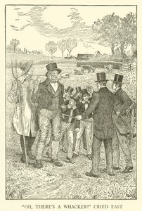 Kuvitus Tom Brownin koulupäiville (kaiverrus) tekijältä Louis John Rhead