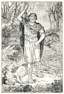 Vanha koira (litografia) tekijältä Louis John Rhead