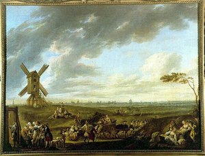 Dieu-de-Marcqin kuva Lillestä - Louis Joseph Watteau dit Watteau de Lille (1731-1798), Musee de Lille