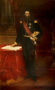 Muotokuva Leopold II:sta 1835-1909, Belgian kuningas, n. 1870.