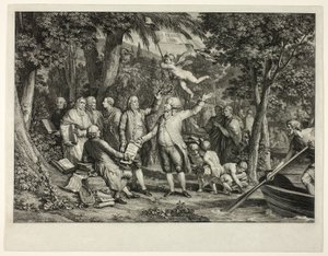 Mirabeau saapuu Elysian kentälle tekijältä Louis Joseph Masquelier