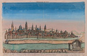 Jerusalemin kartta Palestiinan pääkaupunki Daavidin ja Salomonin aikana..., 1770 tekijältä Louis Joseph Mondhare