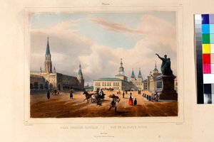 Punainen tori (la place rouge) Moskovassa par Arnout, Louis Jules (1814-1868)