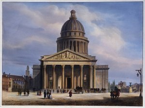 Näkymä Pantheonille - Arnout tekijältä Louis Jules Arnout
