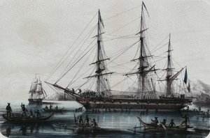 Astrolabe ja Zelee saapuvat Noukahivaan,