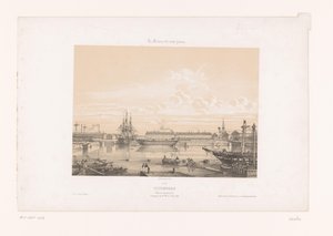 Näkymä Bassin Napoléon III:lle Cherbourgin satamassa Cherbourg. Napoleon III -allas (otsikko esineessä) Contemporary France (sarjan nimi) La France de nos jours (sarjan nimi esineellä)