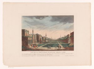 Näkymä kairon aukiolle Vue de la Principale Place du Grand Caire (otsikko esineessä) Kaupunkimaisemat Italiassa, Espanjassa ja Egyptissä (sarjan nimi)