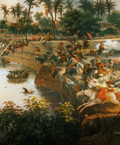 Pyramidien taistelu (öljy kankaalle) tekijältä Louis Lejeune