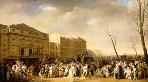 Karnevaali Boulevard du Crimella tekijältä Louis Leopold Boilly