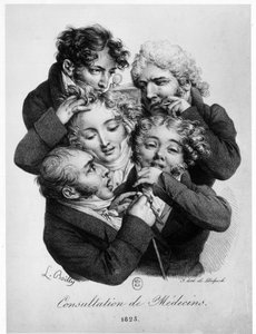 Lääkäreiden kuuleminen, Louis Boilly tekijältä Louis Leopold Boilly