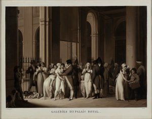 Kuninkaanlinnan galleriat, 1809. tekijältä Louis Leopold Boilly