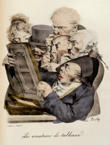 Maalausten ystävät Louis-Leopold Boillyn kaiverrus (Louis Leopold Boilly tekijältä Louis Leopold Boilly