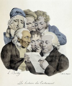 Testamentin lukeminen - Louis Leopold Boilly