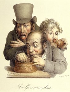 Seitsemän kuolemansyntiä: Boilly: Gourmandise tekijältä Louis Leopold Boilly