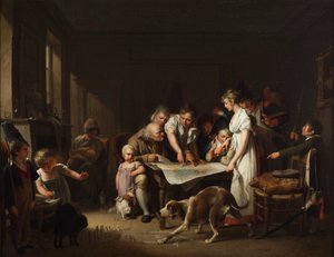 Suuren armeijan tiedotteen luku tekijältä Louis Leopold Boilly