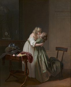 Kaksi nuorta naista suutelemassa Kaksi nuorta naista suutelemassa, n. 1790-1794.