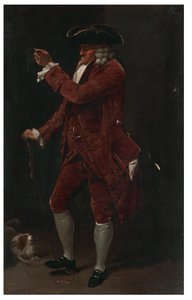 Herrasmies koiran kanssa tekijältä Louis Leopold Boilly