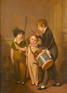 Louis-Léopold Boilly - Pienet sotilaat (My Little Soldiers) tekijältä Louis Leopold Boilly