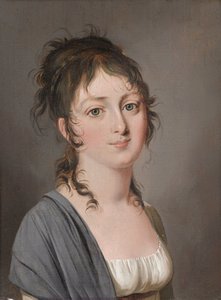 Louis-Léopold Boilly - Muotokuva kreivitär François de Sainte-Aldegondenin kreivittärestä (Comtesse François de Sainte-Aldegonden) tekijältä Louis Leopold Boilly