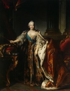 Keisarinna Elisabetin muotokuva tekijältä Louis Tocqué