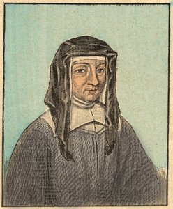 Louise de Marillacin muotokuva (Louise Le Gras) (1591-1660) - Kaiverrus kirjasta "" Uskonnollinen opetus silmin. Wonderful Album”, Louis Maitrejean ja Georget Ramond - Ranska 1910