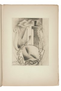 Sivu teoksesta Indicateur des chemins de cœur Paris, julkaisija Jeanne Bucher. tekijältä Louis Marcoussis
