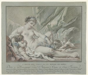 Cupid pyytää Venusta palauttamaan nuolensa L