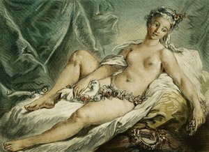 Venuksen herääminen F. Boucherin mukaan; Venuksen herääminen F. Boucherin jälkeen, 1769 tekijältä Louis Marin Bonnet
