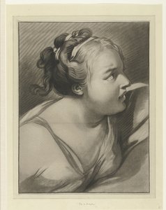 Potifarin vaimo Tete de Putiphar tekijältä Louis Marin Bonnet