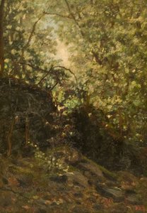 Yö läpi metsän, 1889. tekijältä Louis Michel Eilshemius