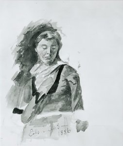 Naisen figuuri, 1886. tekijältä Louis Michel Eilshemius