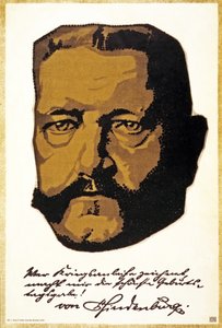 Muotokuva kenraali marsalkka Paul von Hindenburgista, pub. München, 1917