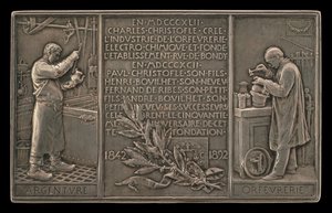 Christofle Companyn 50. vuosipäivä, 1842-1892 [käänteinen]