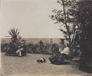 Untitled Mies ja nainen rentoutumassa, n. 1854.
