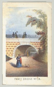 Fancy Bridge No. 14, sarjasta Views in Central Park, New York, Osa 3, 1864. tekijältä Louis Prang