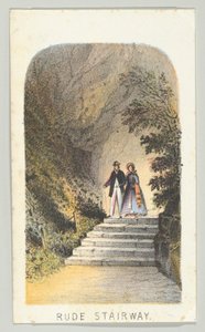 Rude Stairway, sarjasta Views in Central Park, New York, osa 2, 1864.