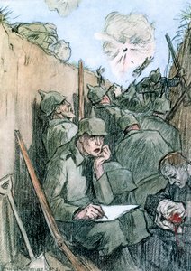 "Kirje Saksan juoksuhaudoista", 1916