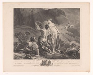 Venus ja Vulcanus Les Forges de Vulcain (otsikko esineessä) tekijältä Louis Simon Lempereur
