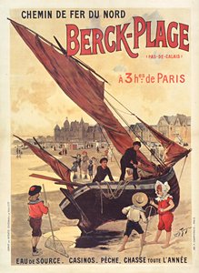 Pohjoisen rautatiet. Berck-Plage, n. 1910.