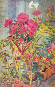 Azaleat, n. 1918 (öljy aluksella) tekijältä Louis Valtat