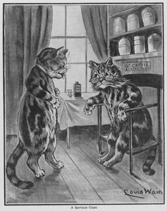 Vakava tapaus (kaiverrus) tekijältä Louis Wain