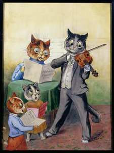 Mewsical-perhe (sic) tekijältä Louis Wain