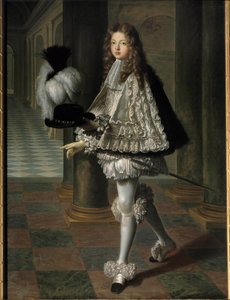 Muotokuva en pied Louis Alexandre de Bourbonista, Toulousen kreivi Pyhän Hengen noviisipuvussa (Pyhän Hengen ritarikunta) (1678-1737), Ludvig XIV:n ja Francoise Athenais