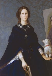 Omakuva, noin 1865, maalaus Louisa Grace Bartolini (1818-1865), öljy kankaalle tekijältä Louisa Grace Bartolini