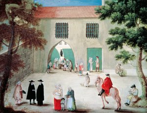 Ajudant pobres davant de l
