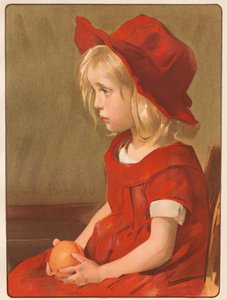 Tyttö oranssilla tekijältä Louise Breslau