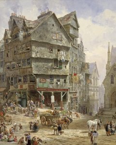 The High Street West Bowista, Edinburgh (akvarelli)
