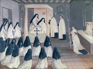 Pyhän ehtoollisen toimittaminen nunnalle, 